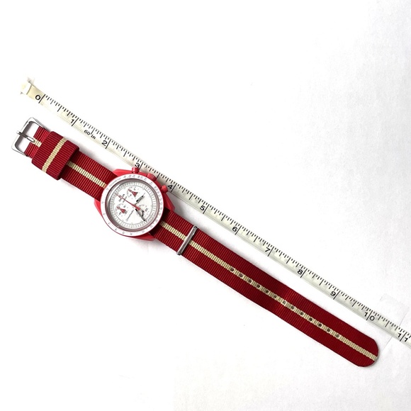 Omega x Swatch Mission to Mars Bioceramic Moonswatch Watch - Picture 6 of 13